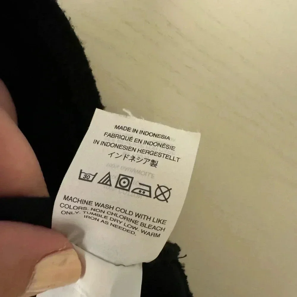 Black‎ Madewell Texture & Thread Butterfly Top Size S EUC - Picture 8 of 10